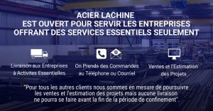 Acier Lachine open for Essentials FR mailchimp